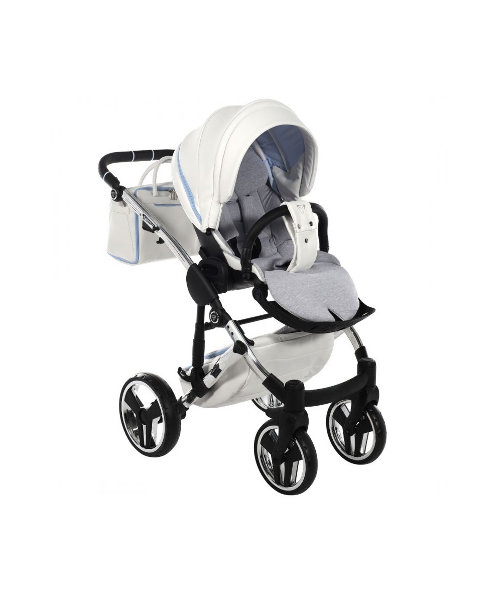 Коляска 2-в-1 Junama Candy – 02 Blue/White — изображение 3