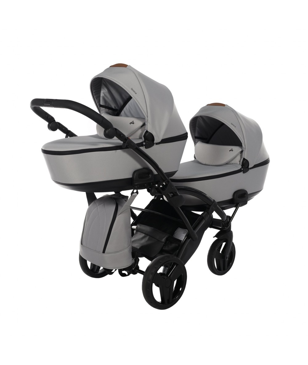 Carucior 2-in-1 Junama SPACE DUO SLIM ECCO – Gray 01