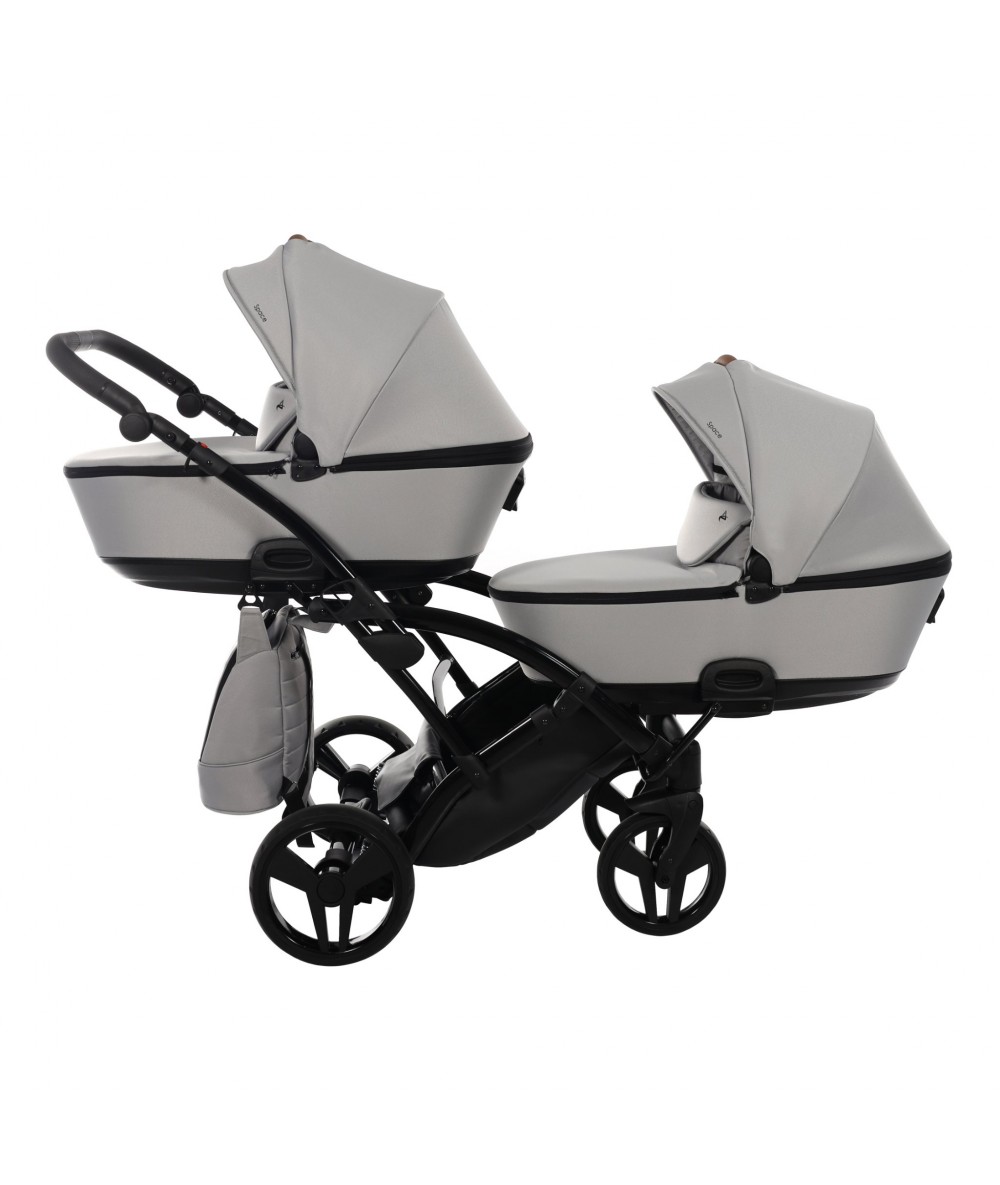 Carucior 2-in-1 Junama SPACE DUO SLIM ECCO – Gray 01 - imagine 2