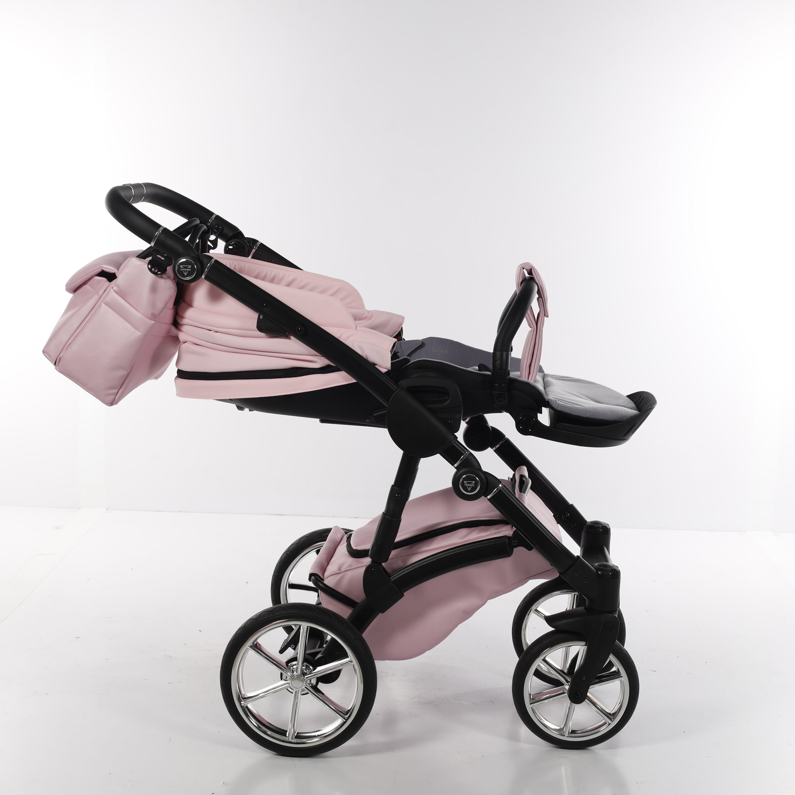Коляска 2-в-1 Junama Termo Line Mix 03 – Pink - изображение 13