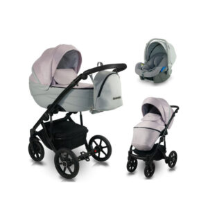Cărucior 3 in 1 Bexa IDEAL 2.0 – ID06 Gray/Mulbery