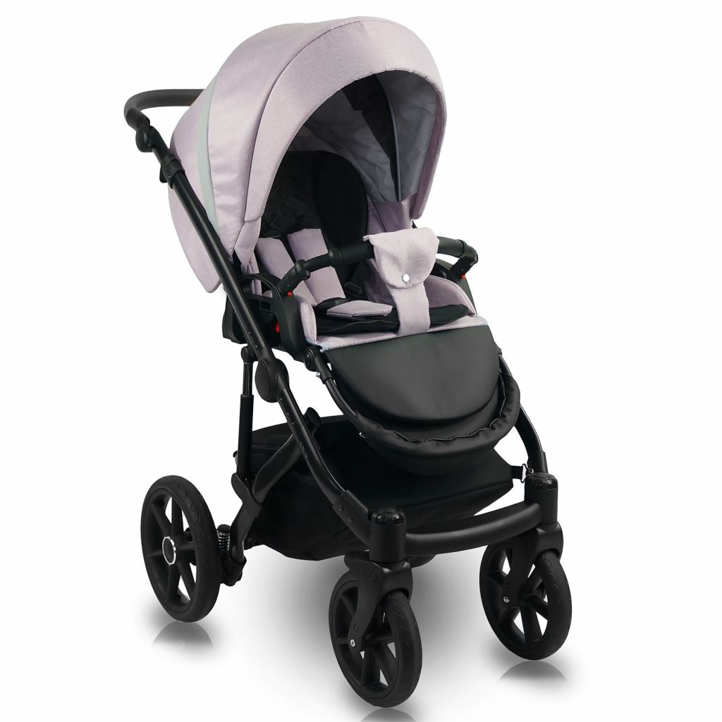 Cărucior 3 in 1 Bexa IDEAL 2.0 – ID06 Gray/Mulbery - imagine 4
