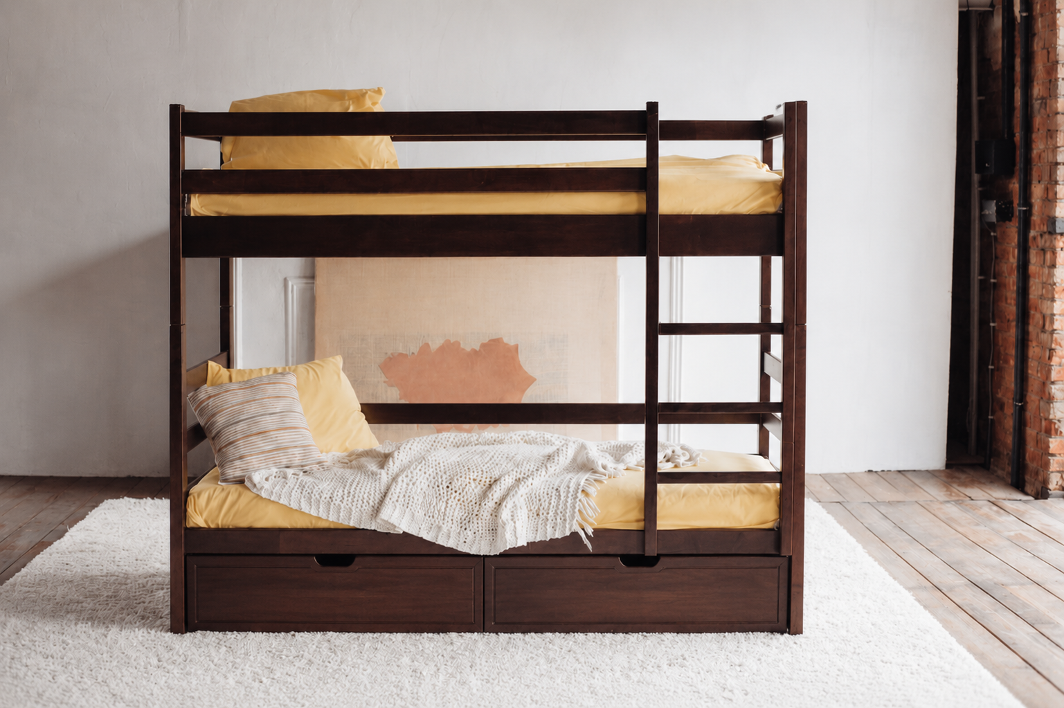 Двухъярусная кровать Duos Little Коричневый 190×80см - изображение 1