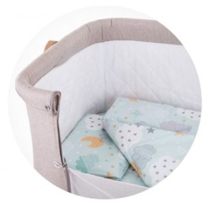 [:ru]Chipolino Постельное белье для колыбели "Mint Sky" (4 ед.)[:ro]Chipolino Lenjerie pentru leagăn "Mint Sky" (4 buc.)[:]