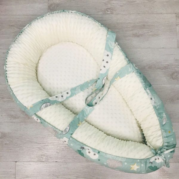 [:ru]Гнездышко кокон для малыша Babynest — Ментол[:ro]Cuib pentru bebelusi Babynest— Menthol[:]