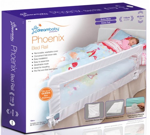 [:ru]Dreambaby Защитный барьер на кровать (110 х 45,5 см.) белый[:ro]Dreambaby Barieră de siguranță pe pat (110 x 45,5 cm) alb[:]
