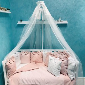 Набор детской постели12 подушек Satin Jacquard Pink Holala Kids - изображение 3