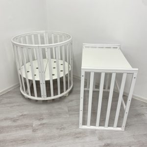 Детская кроватка Oliver Gabriella Plus 6 в 1 Белая (1026) Распакована - изображение 4