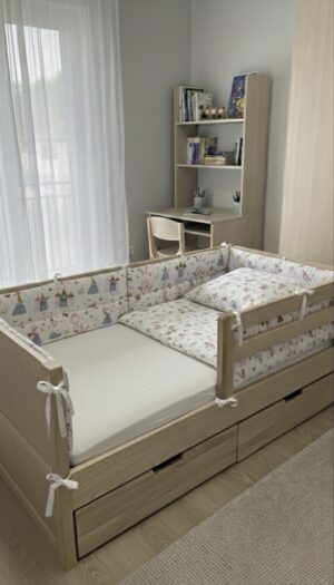 Бортики для кровати BabyTime 160×80 см, принцессы