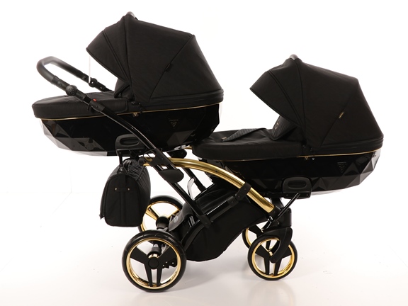Коляска для двойни Junama Diamond Duo Slim Black