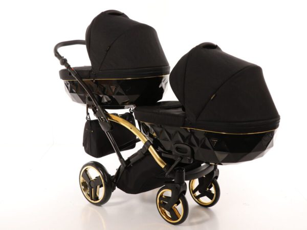 Коляска для двойни Junama Diamond Duo Slim Black