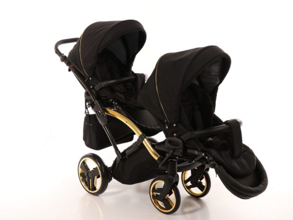 Коляска для двойни Junama Diamond Duo Slim Black