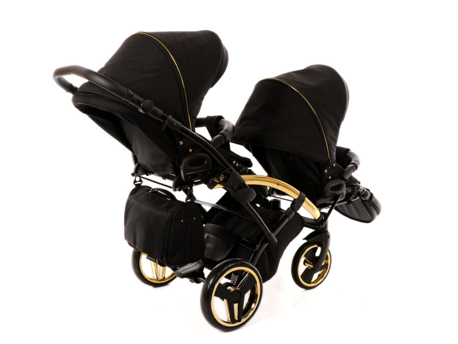 Коляска для двойни Junama Diamond Duo Slim Black - изображение 4