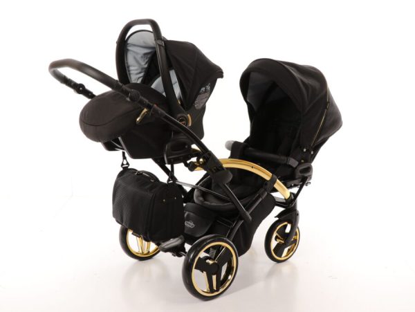 Коляска для двойни Junama Diamond Duo Slim Black