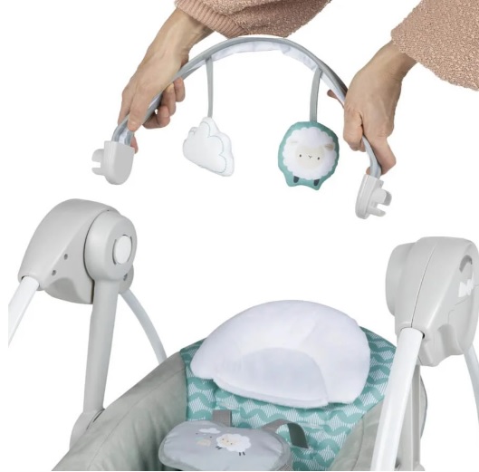 Музыкально-электронные качели Ingenuity Swingity Swing, Goji (12536) — изображение 6