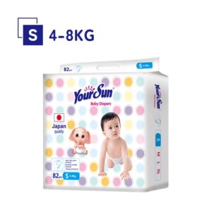Подгузники YOURSUN размер S, 4-8 кг, 82 шт.