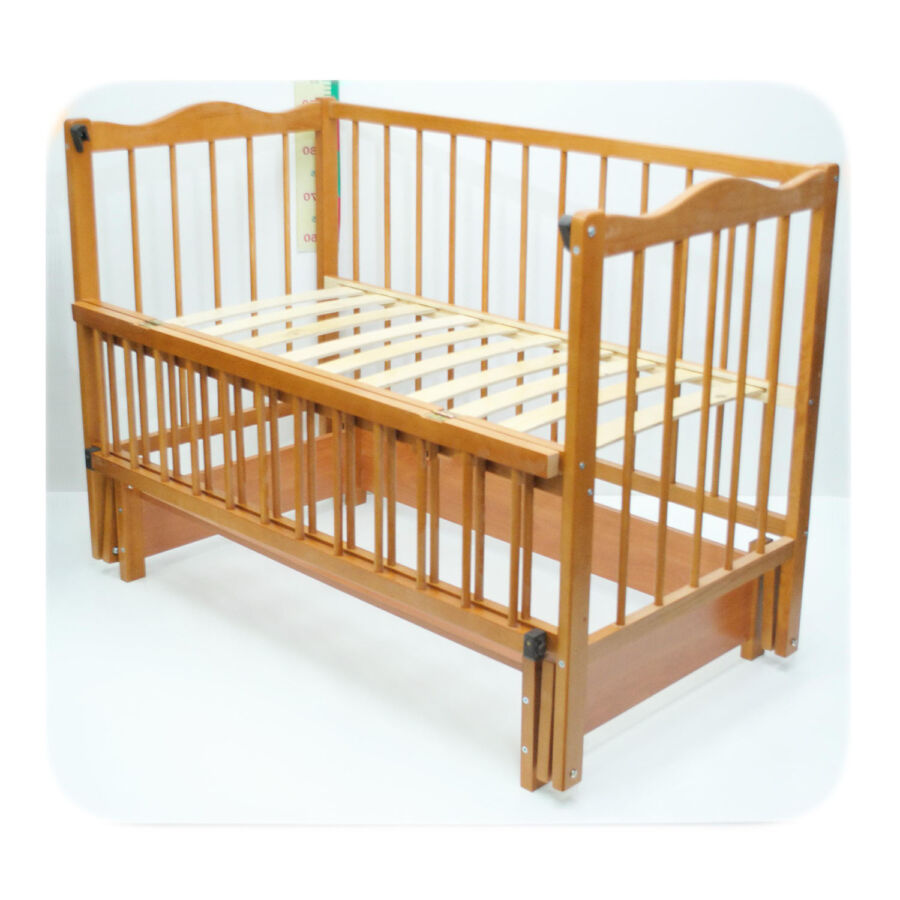 Детская кроватка Fluture Anghelina 2 без ящика, цвет Натуральное дерево — изображение 9