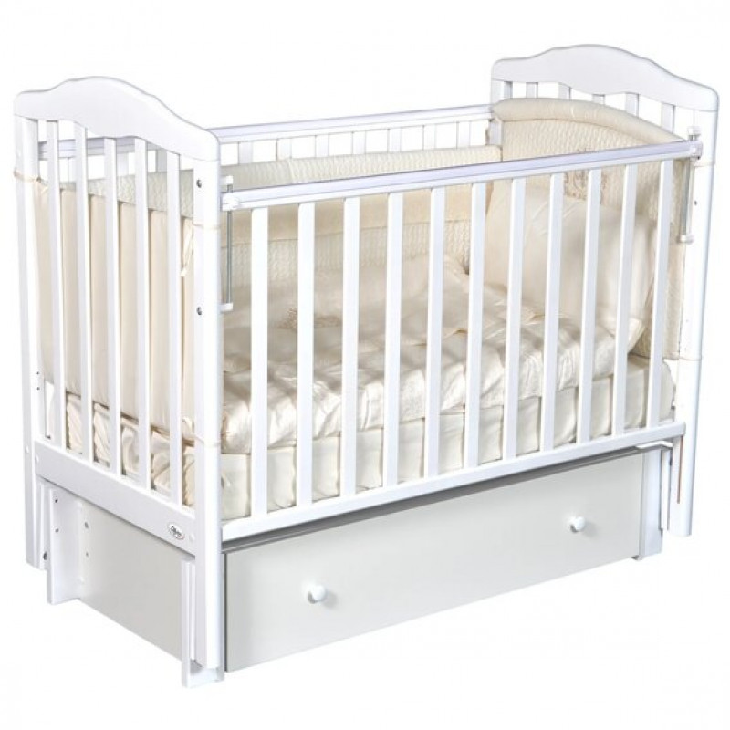 Pătuţ Oliver Elsa Premium (1037) Alb