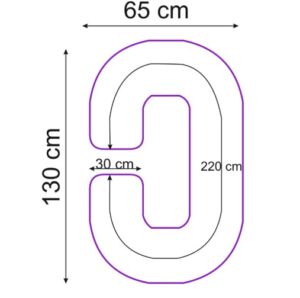 Pernă pentru gravide PernaMea forma-C, 130 cm (PM.100253) - imagine 4
