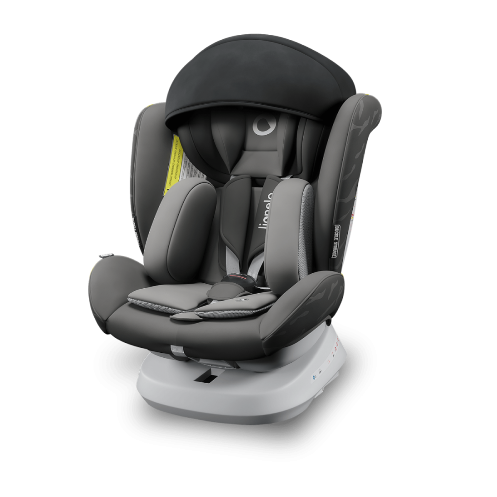 Scaun auto 0 - 36 kg Lionelo Bastiaan One Grey Graphite(PM) - imagine 19