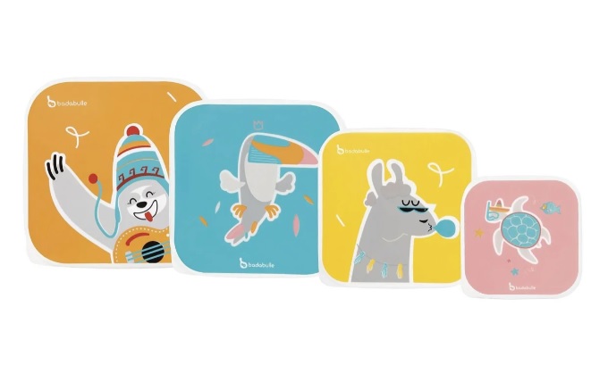 Set cutii depozitare alimente Badabulle, 4 buc. (B005800) - imagine 6