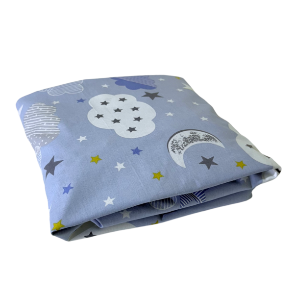 Простынь на резинке 120*60 см Blue Clouds ES