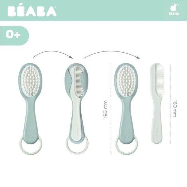 [:ru]Набор кистей и расчесок Beaba Green Blue B920366[:ro]Set perie si pieptene Beaba Green Blue B920366[:] — изображение 3