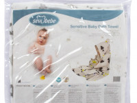 Sevi Prosop cu glugă "Sensitive Bath Towel" in sort. - imagine 5