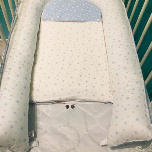 Гнездышко для малыша Babynest Звёздочки бело - голубой PM - изображение 2