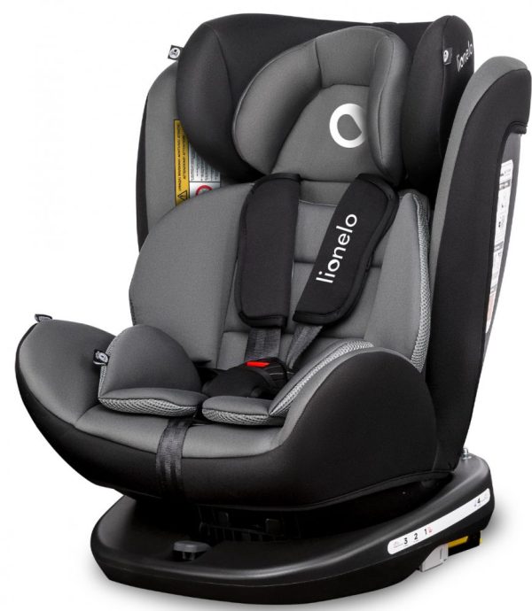 Scaun auto 0-36 kg Lionelo Bastiaan Grey Black Base(PS) - imagine 13