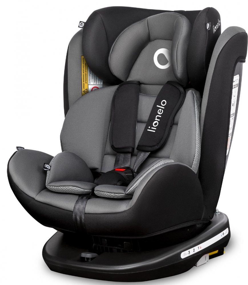 Scaun auto 0-36 kg Lionelo Bastiaan Grey Black Base(PS) - imagine 13