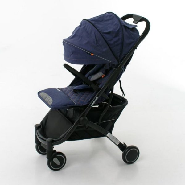 Коляска BeneBaby D200 Темный Джинс на светлой раме