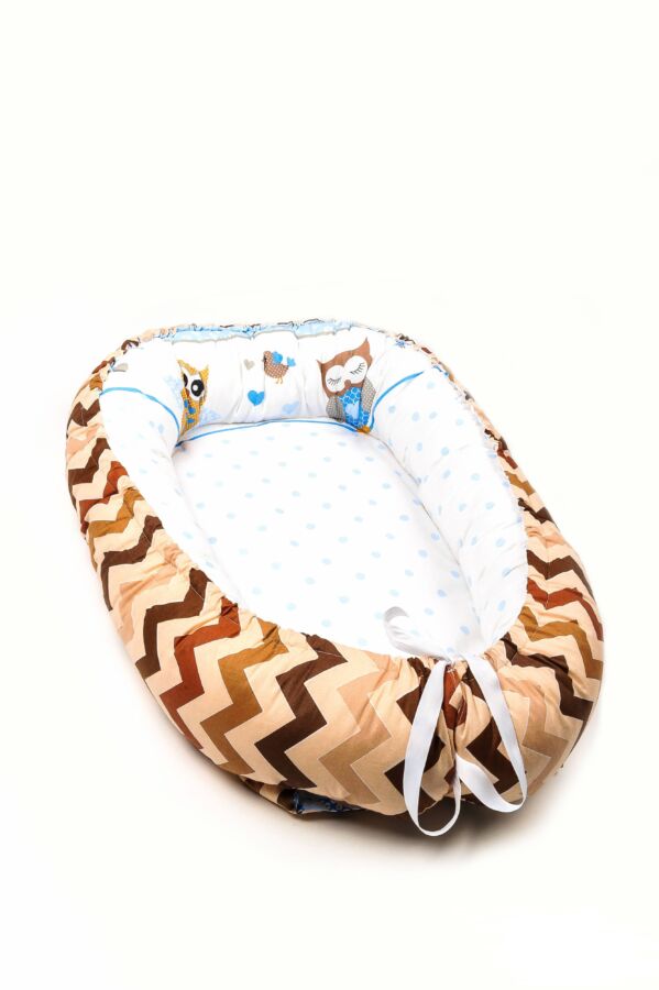 Cuib pentru bebelusi Babynest Bufniță - Zigzag