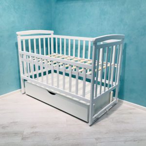 Детская кроватка Fluture с ящиком, цвет Белый - изображение 2