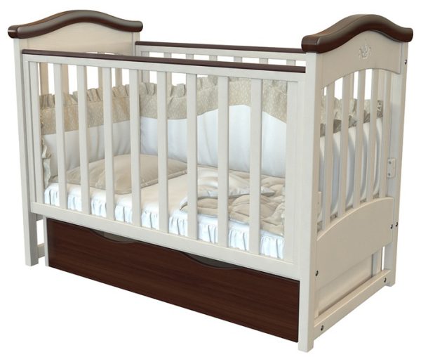 [:ru]Кроватка-диванчик Angelo Lux 4 Айвори/Шоколад[:ro]Pătuc-sofa Angelo Lux 4 cu sertar, Ivory/Ciocolată [:]