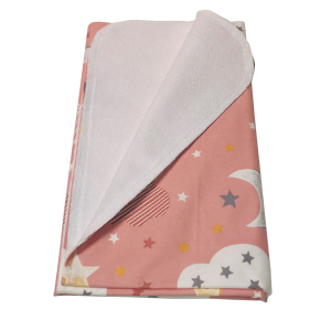 Пеленка непромокаемая 2 слоя Cappuccino Clouds Holala Kids,70*80 см - изображение 2