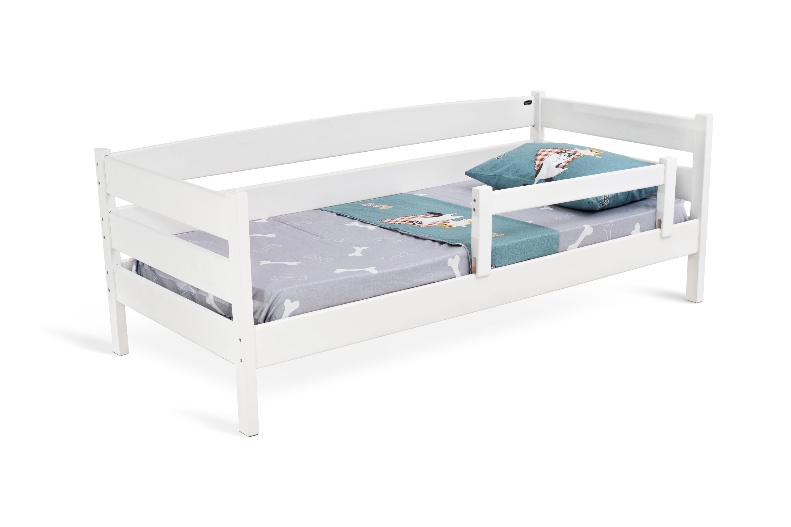 Pat pentru copii Thomas Little Alb 190x80cm - imagine 5