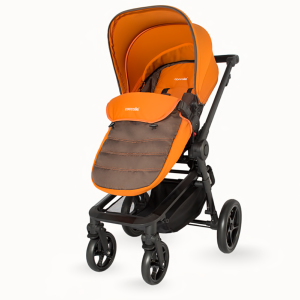 Коляска для детей с модульной системой  COCCOLLE Gigasole 3 in1 оранжевая - изображение 4
